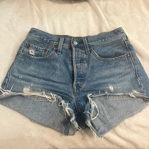 Denim Distressed Women's Shorts